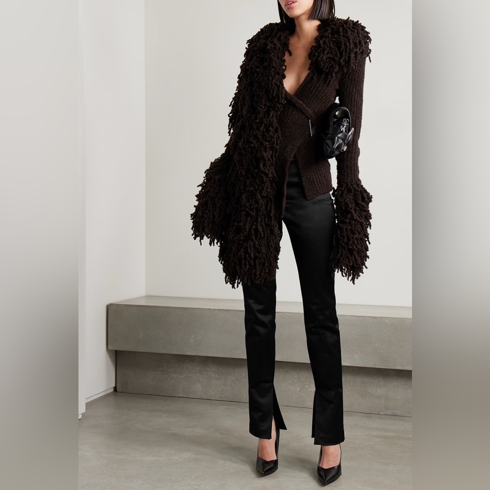 ALEXANDER WANG
Cotton-blend cloqué flared pants